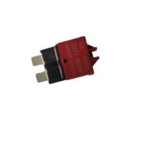 Red Resettable Circuit Breaker Blade Fuse 28VDC 5A Rated Current
