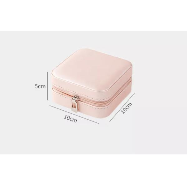 Stylish Velvet Earring Box Glossy Pantone Jewelry Case Box PU Leather