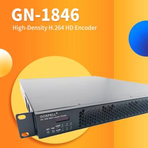 China Gospell GN-1846 12-Ch H.264 HD Encoder HDMI Input Options Digital TV Encoder With Broadcast on sale