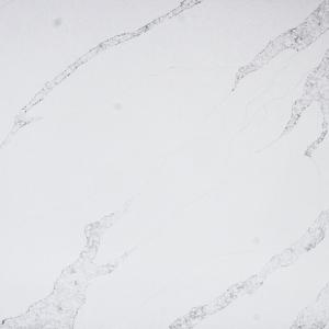 White Engineered Quartz Countertops 2cm Thickness Quartzite Slabs