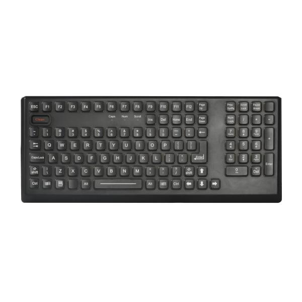 CE , FCC Silicone Industrial Super Rubber Keyboard with Integrated Sealed