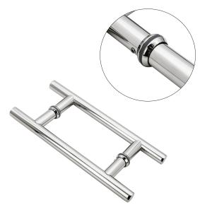 24 inch Double Side H Shape Glass Door Round Ladder Pull Door Handle Door Window