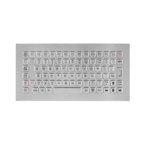 Vandal Proof Rugged Panel Mount Keyboard , Stainless Steel Keyboard for Self