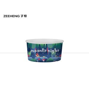 Customized Takeaway Paper Bowl Ice Cream Paper Bowl With Lids