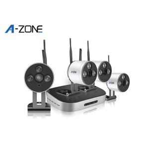 HD 1 Megapixel 4 Channel Wireless P2p Nvr Kit Ip Camera Auto Mode Matching