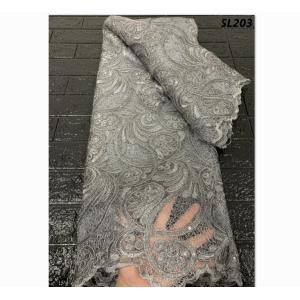 Wholesale Wholesale price tulle mesh 3D embroidery flower fabric with beads and sequins design for party from china suppliers