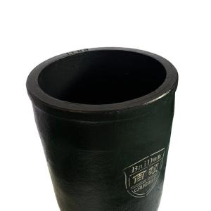 Smooth Graphite Carbon Crucible Alkalis Resistant Cylindrical Shape