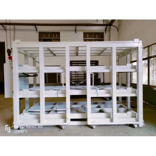 Powder Coated Motor-Driven Sheet Racking For Customized Multi-Level Plate Rolling-out