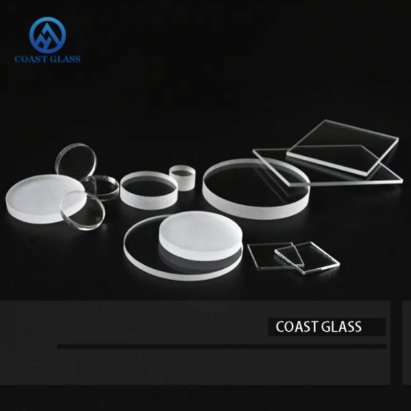 Quality Fused Silica Window Circular Transparent Quartz Glass Plate With Step for sale