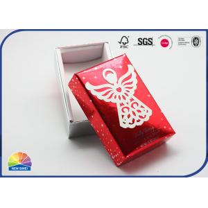 Silver Paper Cardboard Box Present Packaging Customized UV Print