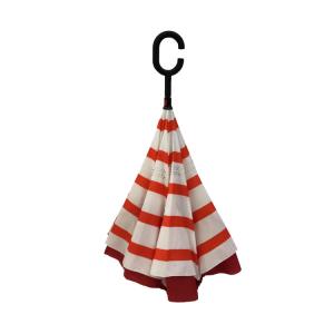 SGS Custom Pongee Fabric Double Layer Reverse Inverted Umbrella
