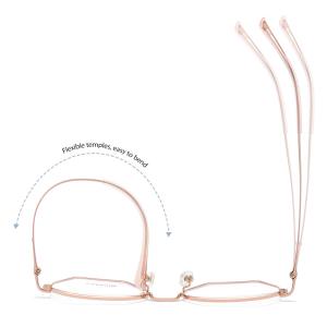 Pure Titanium Frame Glasses , Replaceable Lens Unisex Clear Glasses