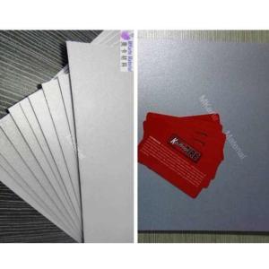 Digital Printing PVC Sheets In Silver With Strong Peeing Strength