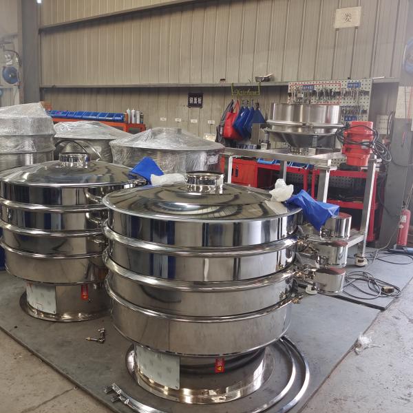 Circular Vibrating Screen Made Of Stainless Steel For Direct Contact With Food Fine Powder Particles