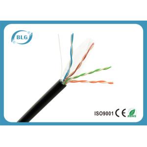 CCA Cat5e Outdoor Waterproof Ethernet Cable HDPE Insulation 305m Per Roll