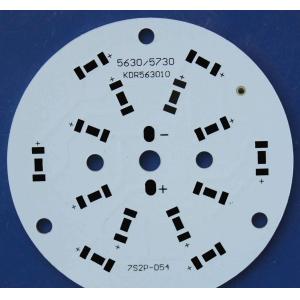 White Aluminum Base Pcb Board High Reflective Soldermask High Thermal Conductivi