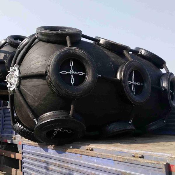 Quality CCS Tyre Pneumatic Rubber Bumper for Corvette Ship & Frigate  High Air Tightness Float Rubber Buffer for sale