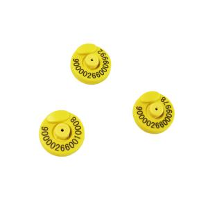 TPU Pig Identification Rfid Ear Tag Waterproof Anti Shedding