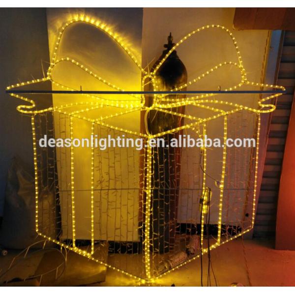 2D led christmas decoration gift box