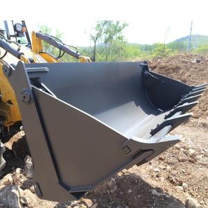 Four Wheel Steering 388H Backhoe Loader ISO9001 For Construction Works
