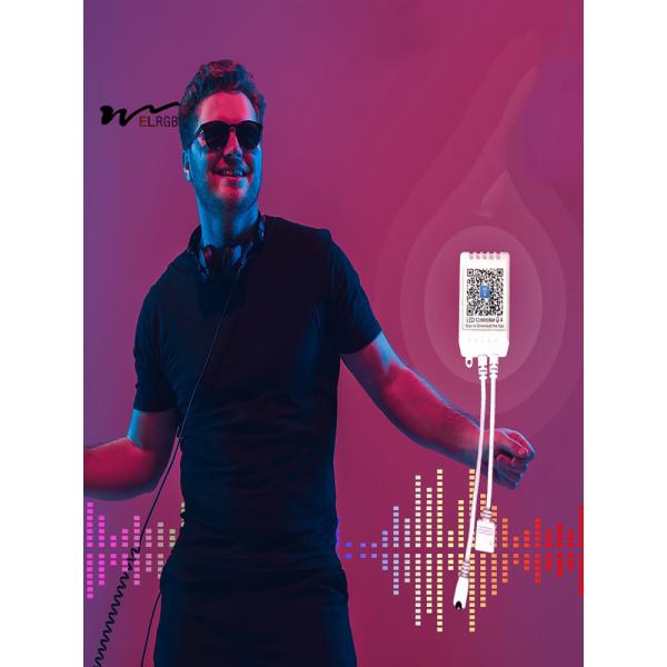 Self-Adhesive Design Bluetooth Music LED Strip for Bedroom Atmosphere Enhancement