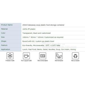 Pp Round disposable cheap high quality plastic bowl with lid,disposable package