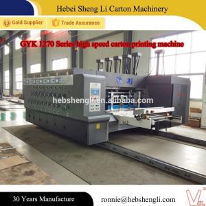 Electric Printing Slotting Die Cutting Machine , Carton Box Printing Machine