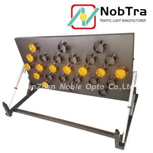 Road Maintenance Iron LED Arrow Board With Car Control Operation