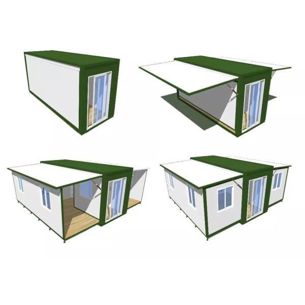 Internal Space Expandable Prefab House Expanding Container House For Dormitory