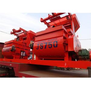 750L Electric Twin Horizontal Shafts Concrete Mixer Machine 0.75 m3 Discharge