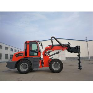 2.5ton farmland machinery 4WD telescopic loader with earth auger