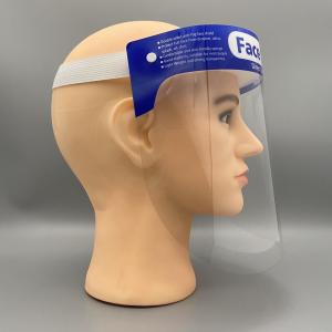 Safty Clear Full Face Shield , Transparent Plastic Face Shield Liquid Proof