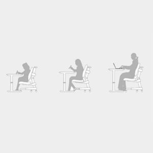 Commercial Furniture White Wooden Standing Computer Desk with Manual Height