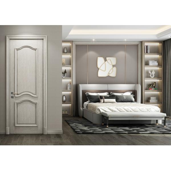 Solid Wood Security Side Opening Interior Bedroom Door with Simple Installation Design