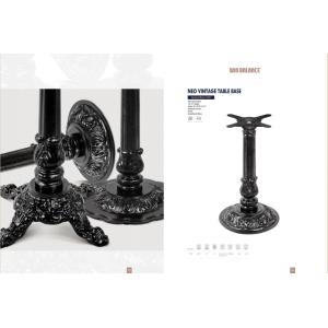 Furniture Part Outdoor Vintage Table Base 3 Prong Powder Coat Finish