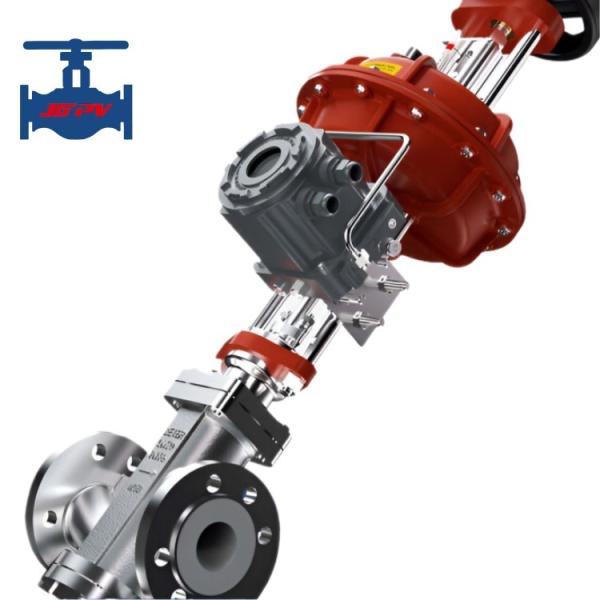 Electric And Pneumatic Operated Control Valve Straight Travel Fluorine Lined