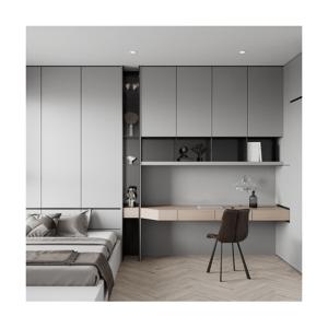 Wholesale Storage Solution YALIG Modern Style Sliding Swing Door Closet Wardrobe with Book Shelf from china suppliers