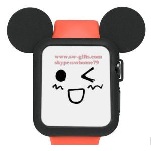 Cute Cartoon Mouse Ears Soft Silicone Protective Cases for Apple watch Case For