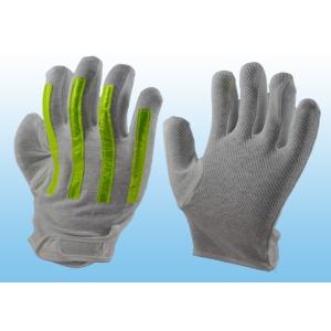 Buy cheap Interlock Finger Reflective Gloves For Directing Traffic , Cotton Hand Gloves from wholesalers