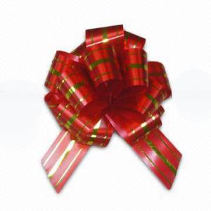 Chocolate Boxes Packing Bright Color Wrapping Bows With Solid Printed Ribbon