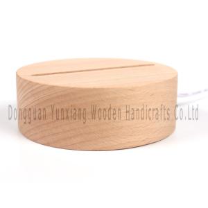 Wooden Lamp Base, Assorted Shape Solid Wooden Base Wood Desk Lamp Stand