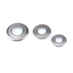 Self Locking Conical Spring Washers Knurling Disc Spring Washer