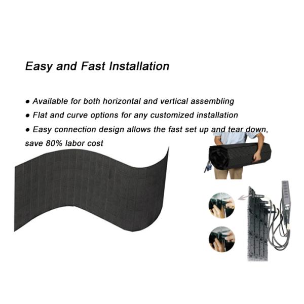 Light Weight P6 Flexible Led Display with Nastionstar Leds for Global Tour