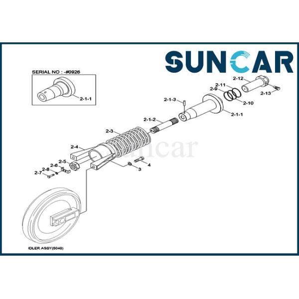 81N6-15010 Track Adjuster Seal Kit R210LC-7 Excavator Replacement Parts