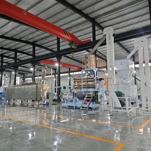 Quality Low Electricity Floating Fish Feed Extruder Processing Line CE / ISO Certification for sale