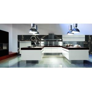 Black Calacata Artificial Quartz Kitchen Countertop With Coherent Pattern