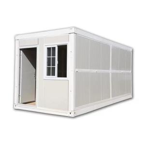 20ft Prefabricated Foldable Container Houses Sandwich Panel Wall Design Style