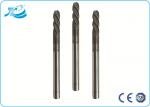 Customized Size TiCN TiN Coating Solid Carbide End Mill , Plastic Cutting End