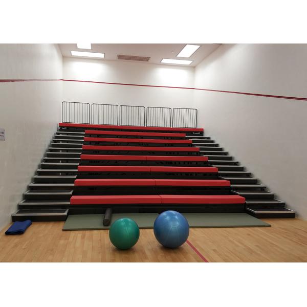 Assembling Upholstered Retractable Bleacher Seat Wall Attached For International
