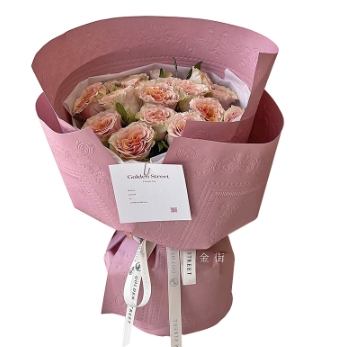 Three dimensional Versailles rose three-dimensional relief art flower packaging paper
